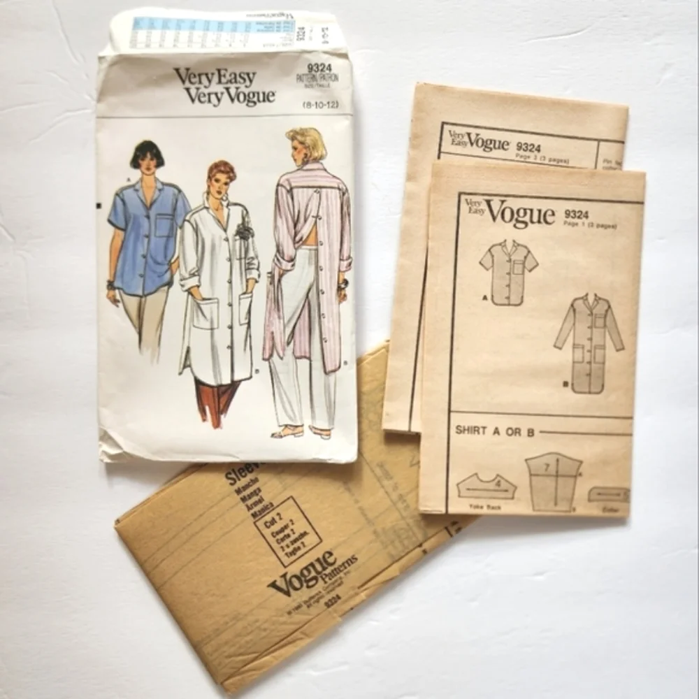 Very Easy Vogue 4 Sewing Pattern Bundle UNCUT Vintage 80s